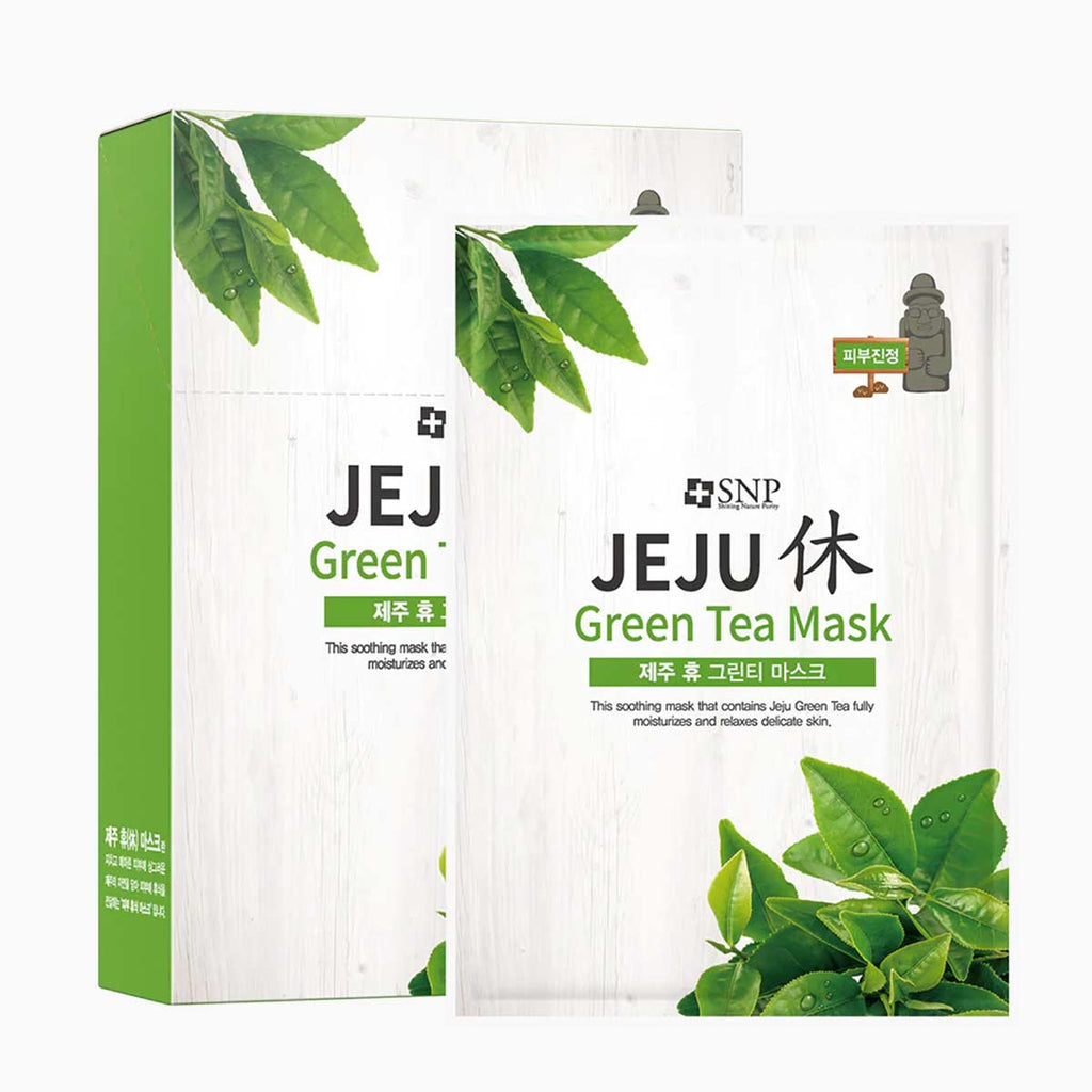 Jeju Rest Green Tea Sheet Mask (10 Pack)