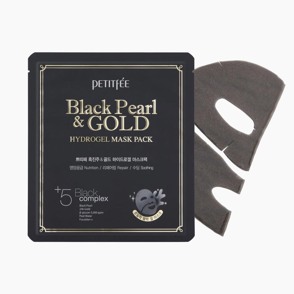 Black Pearl & Gold Hydrogel Mask (5 Pack)