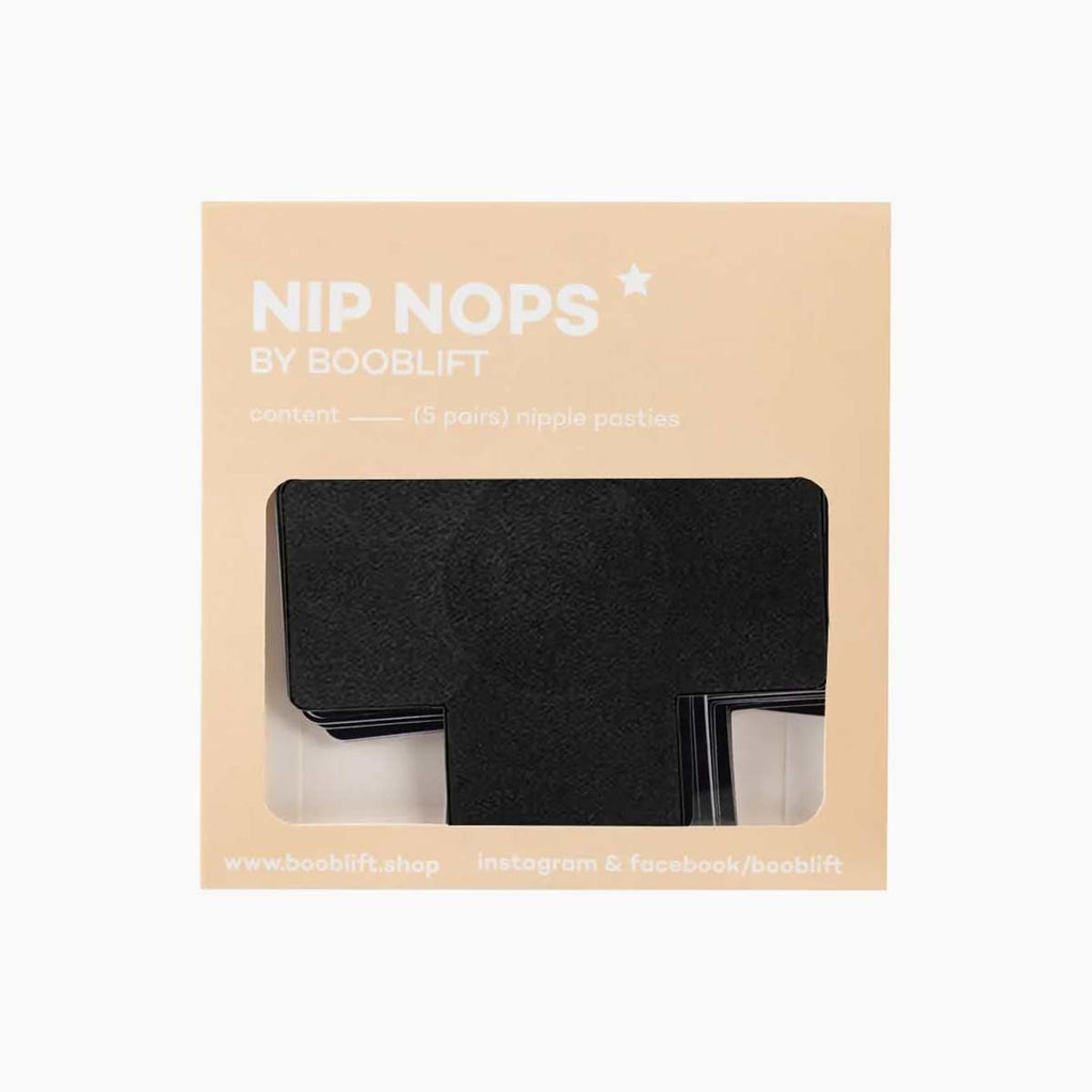 Nip Nops: Black Satin Cross