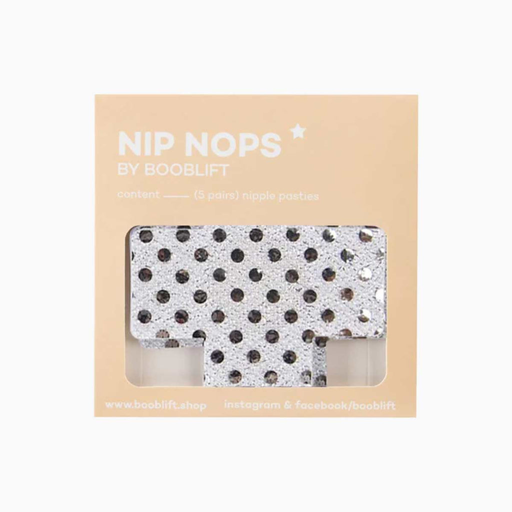Nip Nops: Polka Dot Silver Cross